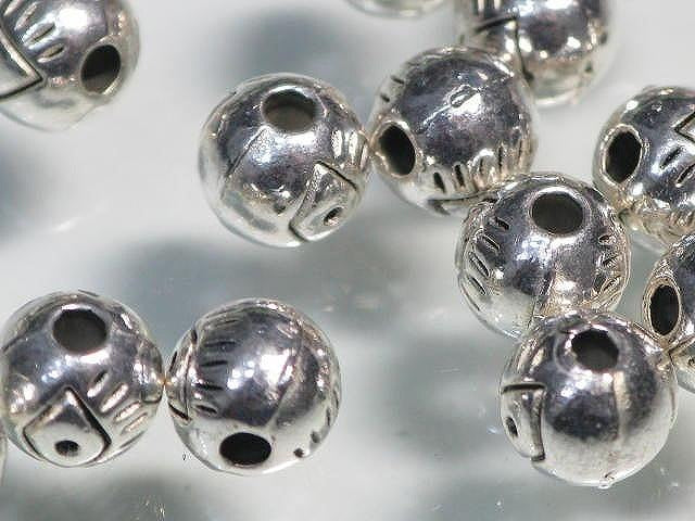 TOKO-BEADS CM144P Metal bead (50pcs) 6mm CM144P メタルビーズ（50個パック） 6mm Asian bead & African bead  Handmade,Lampeork,bead,asia,india,ethnic,parts,accessory,beads とんぼ玉,ビーズ,トンボ玉,アジア,インド,エスニック,手作り,パーツ,アクセサリー