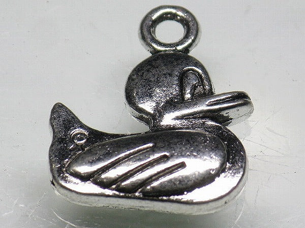 TOKO-BEADS CM188-14 Metal Charm 19mm CM188-14 メタルチャーム（あひる） 19mm Asian bead & African bead  Handmade,Lampeork,bead,asia,india,ethnic,parts,accessory,beads とんぼ玉,ビーズ,トンボ玉,アジア,インド,エスニック,手作り,パーツ,アクセサリー