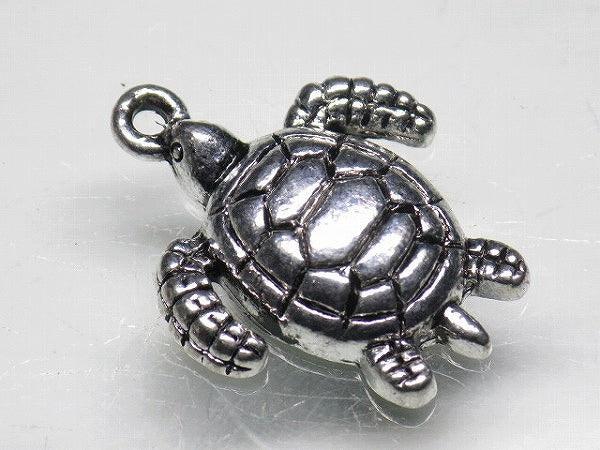 TOKO-BEADS CM188-15 Metal Charm 23mm CM188-15 メタルチャーム（かめ） 23mm Asian bead & African bead  Handmade,Lampeork,bead,asia,india,ethnic,parts,accessory,beads とんぼ玉,ビーズ,トンボ玉,アジア,インド,エスニック,手作り,パーツ,アクセサリー