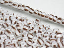 TOKO-BEADS CPM993 Striped Glass Seed bead 10g (M) 2~3mm CPM993 ストライプガラスシードビーズ 10g (M)  2~3mm Asian bead & African bead  Handmade,Lampeork,bead,asia,india,ethnic,parts,accessory,beads とんぼ玉,ビーズ,トンボ玉,アジア,インド,エスニック,手作り,パーツ,アクセサリー