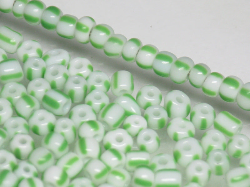 CPM996 Striped Glass Seed bead 10g (M) 2~3mm