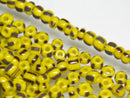 TOKO-BEADS CPM997 Striped Glass Seed bead 10g (M) 2~3mm CPM997 ストライプガラスシードビーズ 10g (M)  2~3mm Asian bead & African bead  Handmade,Lampeork,bead,asia,india,ethnic,parts,accessory,beads とんぼ玉,ビーズ,トンボ玉,アジア,インド,エスニック,手作り,パーツ,アクセサリー