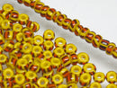 TOKO-BEADS CPM998 Striped Glass Seed bead 10g (M) 2~3mm CPM998 ストライプガラスシードビーズ 10g (M)  2~3mm Asian bead & African bead  Handmade,Lampeork,bead,asia,india,ethnic,parts,accessory,beads とんぼ玉,ビーズ,トンボ玉,アジア,インド,エスニック,手作り,パーツ,アクセサリー