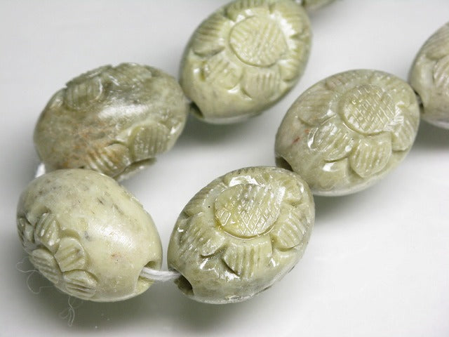 TOKO-BEADS CZ008-52N Soap stone bead (strand) 17~17.5mm CZ008-52N ソープストーンビーズ（連） 17~17.5mm Asian bead & African bead  Handmade,Lampeork,bead,asia,india,ethnic,parts,accessory,beads とんぼ玉,ビーズ,トンボ玉,アジア,インド,エスニック,手作り,パーツ,アクセサリー