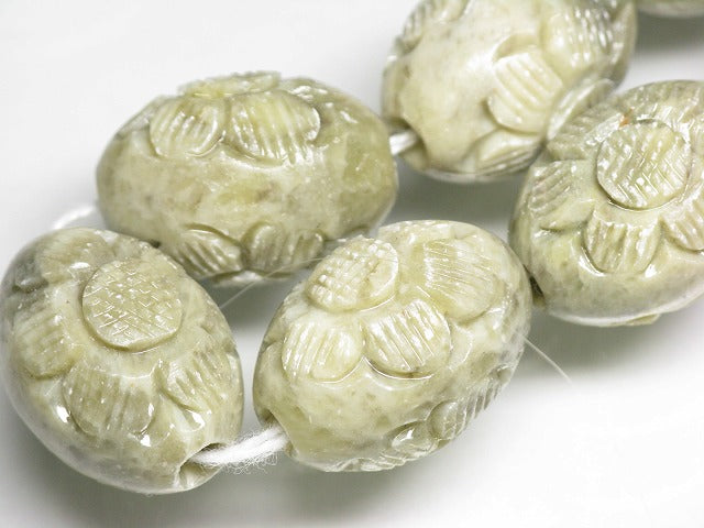 TOKO-BEADS CZ008-53N Soap stone bead (strand) 17~17.5mm CZ008-53N ソープストーンビーズ（連） 17~17.5mm Asian bead & African bead  Handmade,Lampeork,bead,asia,india,ethnic,parts,accessory,beads とんぼ玉,ビーズ,トンボ玉,アジア,インド,エスニック,手作り,パーツ,アクセサリー