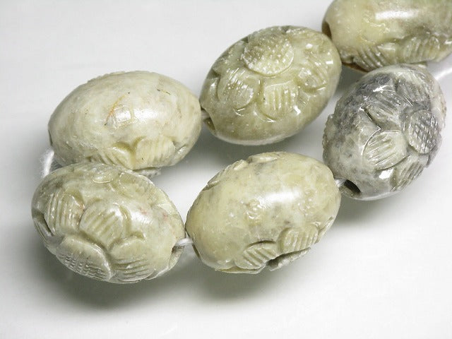 TOKO-BEADS CZ008-54N Soap stone bead (strand) 17~17.5mm CZ008-54N ソープストーンビーズ（連） 17~17.5mm Asian bead & African bead  Handmade,Lampeork,bead,asia,india,ethnic,parts,accessory,beads とんぼ玉,ビーズ,トンボ玉,アジア,インド,エスニック,手作り,パーツ,アクセサリー