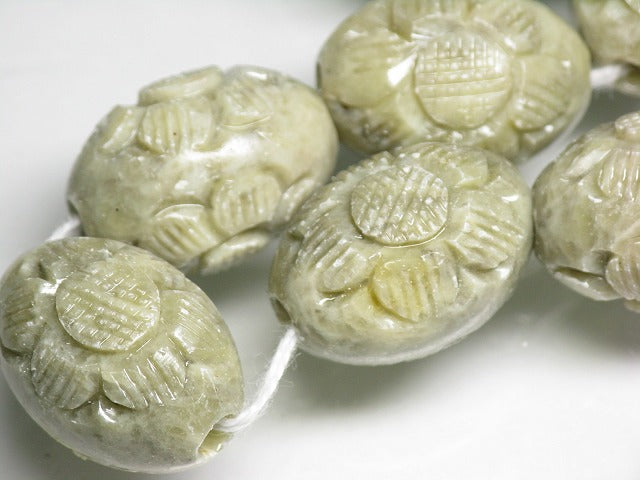 TOKO-BEADS CZ008-55N Soap stone bead (strand) 17~17.5mm CZ008-55N ソープストーンビーズ（連） 17~17.5mm Asian bead & African bead  Handmade,Lampeork,bead,asia,india,ethnic,parts,accessory,beads とんぼ玉,ビーズ,トンボ玉,アジア,インド,エスニック,手作り,パーツ,アクセサリー
