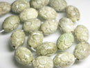 TOKO-BEADS CZ008-55N Soap stone bead (strand) 17~17.5mm CZ008-55N ソープストーンビーズ（連） 17~17.5mm Asian bead & African bead  Handmade,Lampeork,bead,asia,india,ethnic,parts,accessory,beads とんぼ玉,ビーズ,トンボ玉,アジア,インド,エスニック,手作り,パーツ,アクセサリー