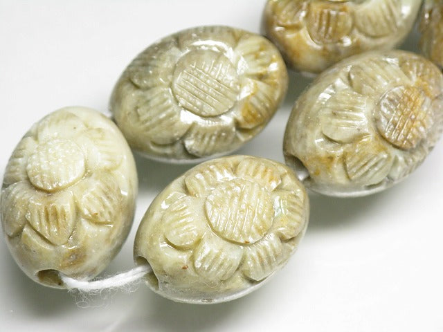TOKO-BEADS CZ008-57N Soap stone bead (strand) 17~17.5mm CZ008-57N ソープストーンビーズ（連） 17~17.5mm Asian bead & African bead  Handmade,Lampeork,bead,asia,india,ethnic,parts,accessory,beads とんぼ玉,ビーズ,トンボ玉,アジア,インド,エスニック,手作り,パーツ,アクセサリー