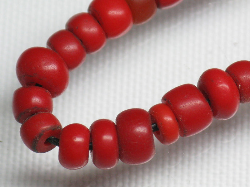 TOKO-BEADS DG010-02N Afgan Antique bead (strand) 4~5.5mm DG010-02N アフガンアンティークビーズ（連） 4~5.5mm Asian bead & African bead  Handmade,Lampeork,bead,asia,india,ethnic,parts,accessory,beads とんぼ玉,ビーズ,トンボ玉,アジア,インド,エスニック,手作り,パーツ,アクセサリー