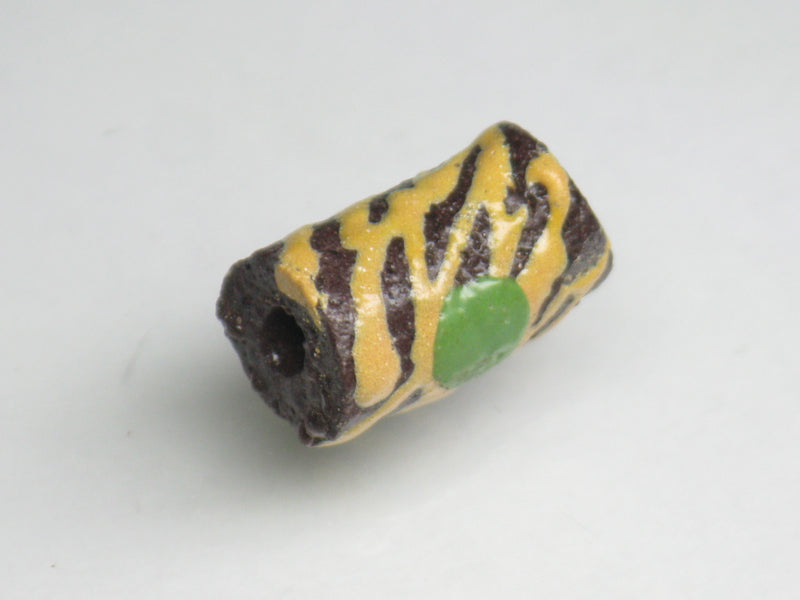 TOKO-BEADS EG101-19 Small Tube Glass bead 8mm EG101-19 小型チューブ型ガラスビーズ 8mm Asian bead & African bead  Handmade,Lampeork,bead,asia,india,ethnic,parts,accessory,beads とんぼ玉,ビーズ,トンボ玉,アジア,インド,エスニック,手作り,パーツ,アクセサリー