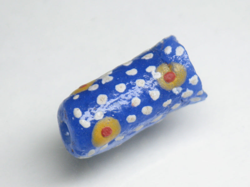TOKO-BEADS EG101-41 Small Tube Glass bead 9mm EG101-41 小型チューブ型ガラスビーズ 9mm Asian bead & African bead  Handmade,Lampeork,bead,asia,india,ethnic,parts,accessory,beads とんぼ玉,ビーズ,トンボ玉,アジア,インド,エスニック,手作り,パーツ,アクセサリー