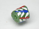 TOKO-BEADS EG103-01 African floral glass bead 10~11mm EG103-01 アフリカの花柄とんぼ玉 10~11mm Asian bead & African bead  Handmade,Lampeork,bead,asia,india,ethnic,parts,accessory,beads とんぼ玉,ビーズ,トンボ玉,アジア,インド,エスニック,手作り,パーツ,アクセサリー