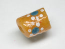 TOKO-BEADS EG103-03 African floral glass bead 11~12mm EG103-03 アフリカの花柄とんぼ玉 11~12mm Asian bead & African bead  Handmade,Lampeork,bead,asia,india,ethnic,parts,accessory,beads とんぼ玉,ビーズ,トンボ玉,アジア,インド,エスニック,手作り,パーツ,アクセサリー