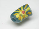 TOKO-BEADS EG103-04 African floral glass bead 10mm EG103-04 アフリカの花柄とんぼ玉 10mm Asian bead & African bead  Handmade,Lampeork,bead,asia,india,ethnic,parts,accessory,beads とんぼ玉,ビーズ,トンボ玉,アジア,インド,エスニック,手作り,パーツ,アクセサリー