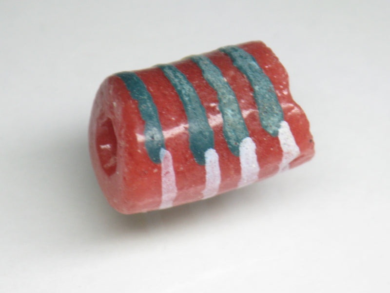TOKO-BEADS EG104-14 African tube glass bead  12mm EG104-14 チューブ型ガラスビーズ 12mm Asian bead & African bead  Handmade,Lampeork,bead,asia,india,ethnic,parts,accessory,beads とんぼ玉,ビーズ,トンボ玉,アジア,インド,エスニック,手作り,パーツ,アクセサリー