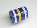 TOKO-BEADS EG104-15 African tube glass bead  11~12mm EG104-15 チューブ型ガラスビーズ 11~12mm Asian bead & African bead  Handmade,Lampeork,bead,asia,india,ethnic,parts,accessory,beads とんぼ玉,ビーズ,トンボ玉,アジア,インド,エスニック,手作り,パーツ,アクセサリー