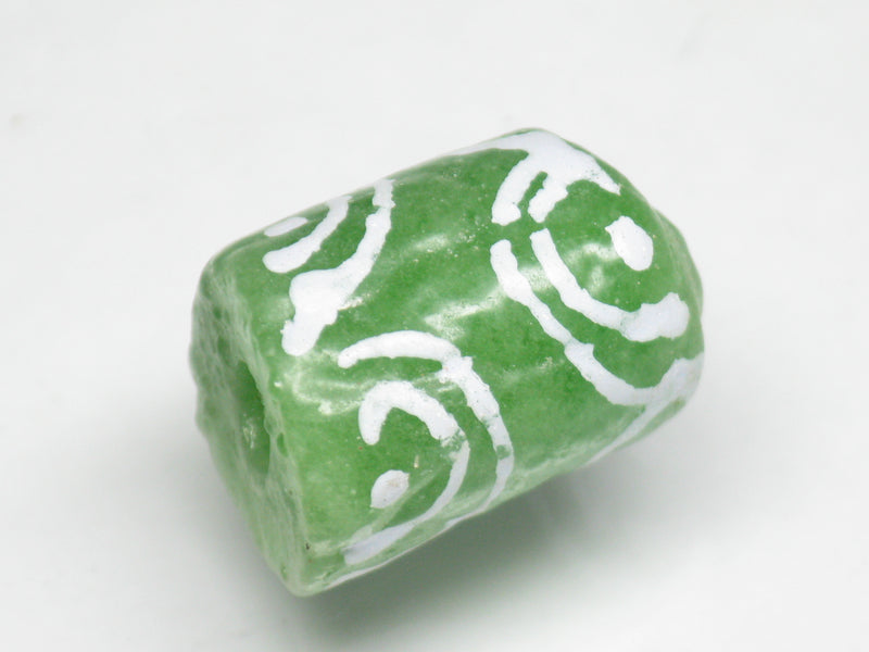 TOKO-BEADS EG104-21 African tube glass bead  12mm EG104-21 チューブ型ガラスビーズ 12mm Asian bead & African bead  Handmade,Lampeork,bead,asia,india,ethnic,parts,accessory,beads とんぼ玉,ビーズ,トンボ玉,アジア,インド,エスニック,手作り,パーツ,アクセサリー