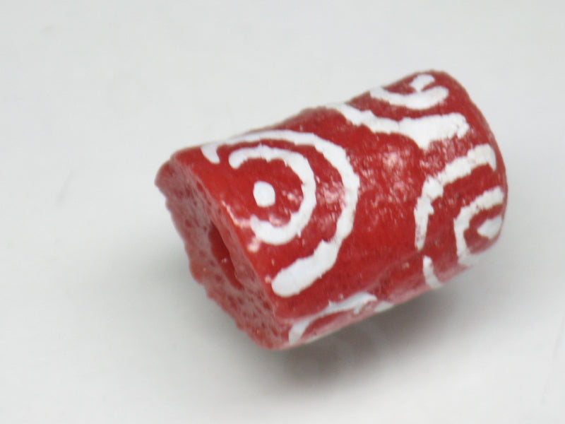 TOKO-BEADS EG104-25 African tube glass bead  17~18mm EG104-25 チューブ型ガラスビーズ 17~18mm Asian bead & African bead  Handmade,Lampeork,bead,asia,india,ethnic,parts,accessory,beads とんぼ玉,ビーズ,トンボ玉,アジア,インド,エスニック,手作り,パーツ,アクセサリー