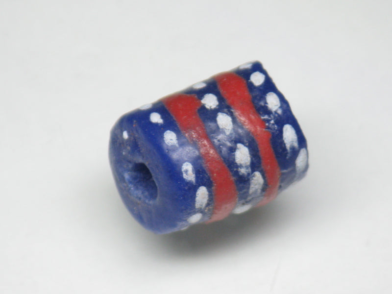TOKO-BEADS EG104-38 African tube glass bead  11mm EG104-38 チューブ型ガラスビーズ 11mm Asian bead & African bead  Handmade,Lampeork,bead,asia,india,ethnic,parts,accessory,beads とんぼ玉,ビーズ,トンボ玉,アジア,インド,エスニック,手作り,パーツ,アクセサリー