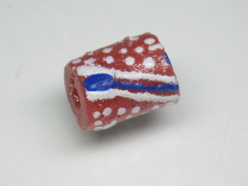 TOKO-BEADS EG104-44 African tube glass bead  10mm EG104-44 チューブ型ガラスビーズ 10mm Asian bead & African bead  Handmade,Lampeork,bead,asia,india,ethnic,parts,accessory,beads とんぼ玉,ビーズ,トンボ玉,アジア,インド,エスニック,手作り,パーツ,アクセサリー