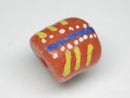 TOKO-BEADS EG104-49 African tube glass bead  14mm EG104-49 チューブ型ガラスビーズ 14mm Asian bead & African bead  Handmade,Lampeork,bead,asia,india,ethnic,parts,accessory,beads とんぼ玉,ビーズ,トンボ玉,アジア,インド,エスニック,手作り,パーツ,アクセサリー
