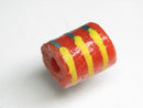 TOKO-BEADS EG104-53 African tube glass bead  11.5mm EG104-53 チューブ型ガラスビーズ 11.5mm Asian bead & African bead  Handmade,Lampeork,bead,asia,india,ethnic,parts,accessory,beads とんぼ玉,ビーズ,トンボ玉,アジア,インド,エスニック,手作り,パーツ,アクセサリー