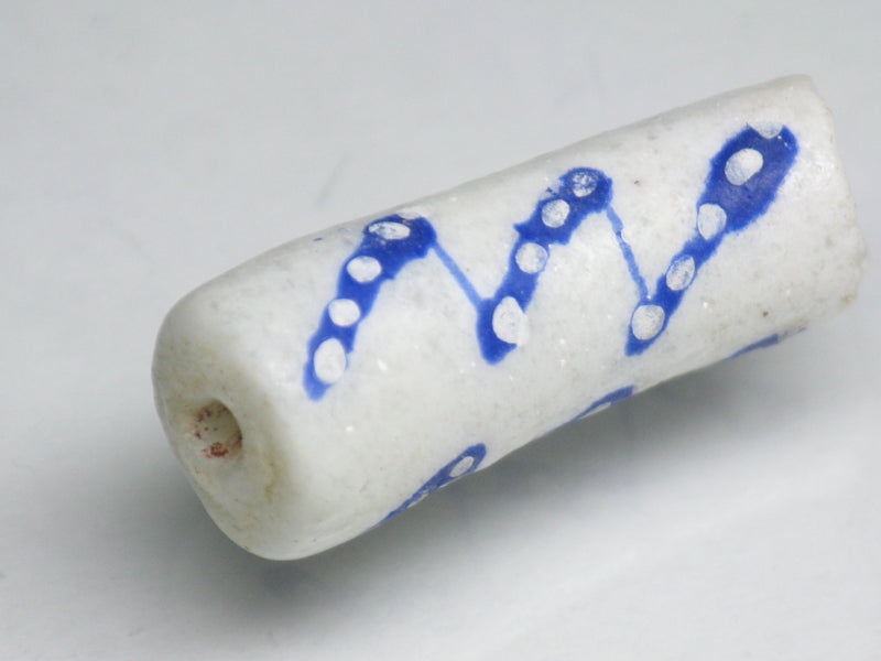 TOKO-BEADS EG105-03 African tube glass bead  10mm EG105-03 エルボー型とんぼ玉 10mm Asian bead & African bead  Handmade,Lampeork,bead,asia,india,ethnic,parts,accessory,beads とんぼ玉,ビーズ,トンボ玉,アジア,インド,エスニック,手作り,パーツ,アクセサリー