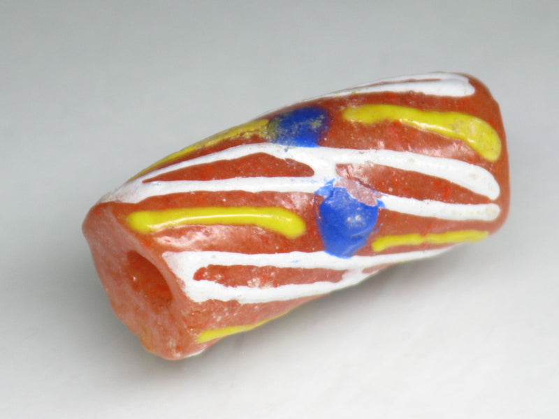TOKO-BEADS EG105-10 African tube glass bead  10~12mm EG105-10 エルボー型とんぼ玉 10~12mm Asian bead & African bead  Handmade,Lampeork,bead,asia,india,ethnic,parts,accessory,beads とんぼ玉,ビーズ,トンボ玉,アジア,インド,エスニック,手作り,パーツ,アクセサリー