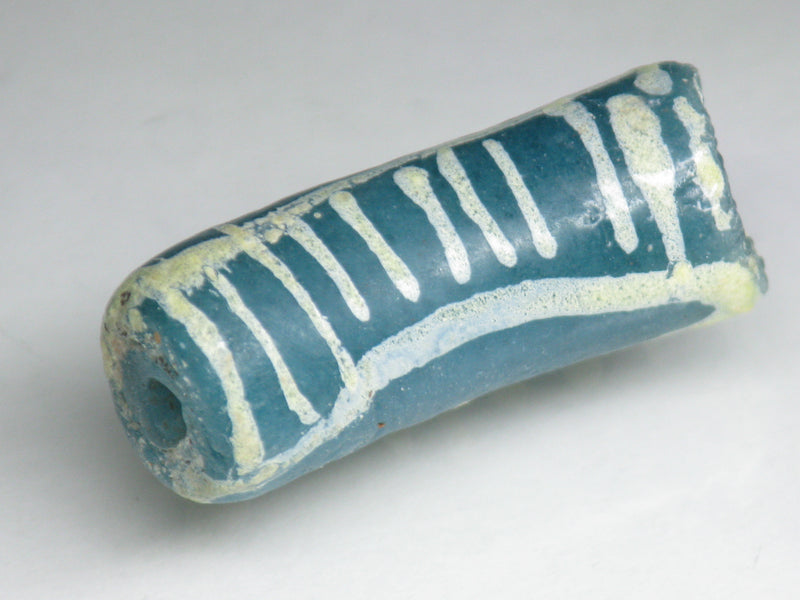 TOKO-BEADS EG105-14 African tube glass bead  12mm EG105-14 エルボー型とんぼ玉 12mm Asian bead & African bead  Handmade,Lampeork,bead,asia,india,ethnic,parts,accessory,beads とんぼ玉,ビーズ,トンボ玉,アジア,インド,エスニック,手作り,パーツ,アクセサリー