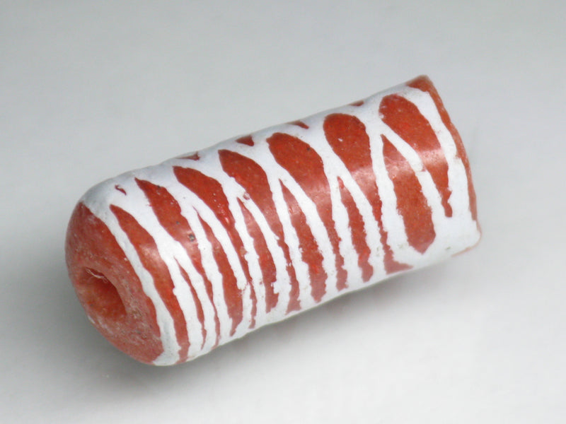 TOKO-BEADS EG105-16 African tube glass bead  11mm EG105-16 エルボー型とんぼ玉 11mm Asian bead & African bead  Handmade,Lampeork,bead,asia,india,ethnic,parts,accessory,beads とんぼ玉,ビーズ,トンボ玉,アジア,インド,エスニック,手作り,パーツ,アクセサリー