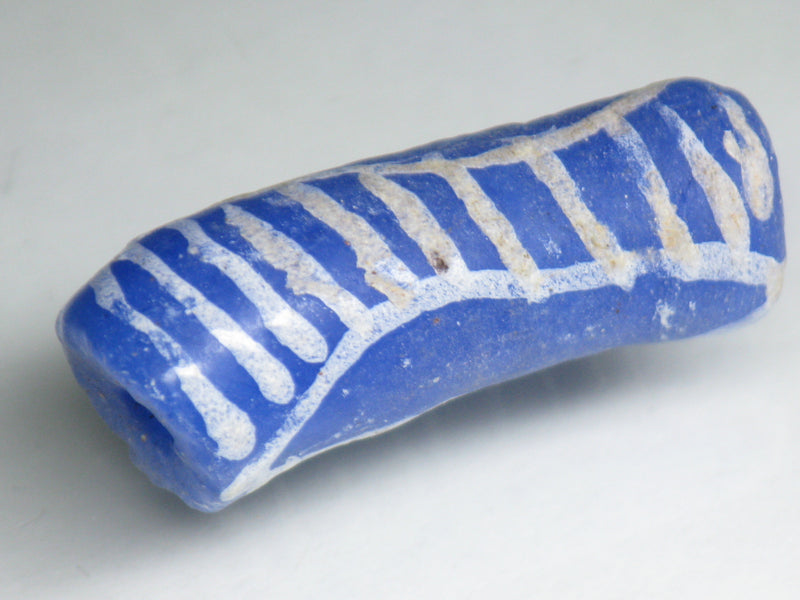 TOKO-BEADS EG105-17 African tube glass bead  11mm EG105-17 エルボー型とんぼ玉 11mm Asian bead & African bead  Handmade,Lampeork,bead,asia,india,ethnic,parts,accessory,beads とんぼ玉,ビーズ,トンボ玉,アジア,インド,エスニック,手作り,パーツ,アクセサリー