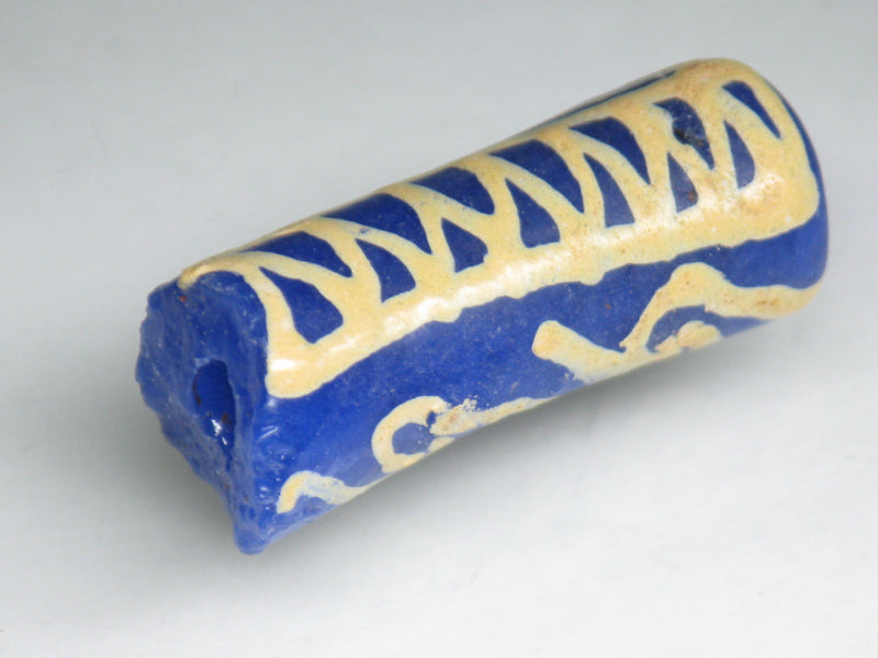 TOKO-BEADS EG105-18 African tube glass bead  11mm EG105-18 エルボー型とんぼ玉 11mm Asian bead & African bead  Handmade,Lampeork,bead,asia,india,ethnic,parts,accessory,beads とんぼ玉,ビーズ,トンボ玉,アジア,インド,エスニック,手作り,パーツ,アクセサリー
