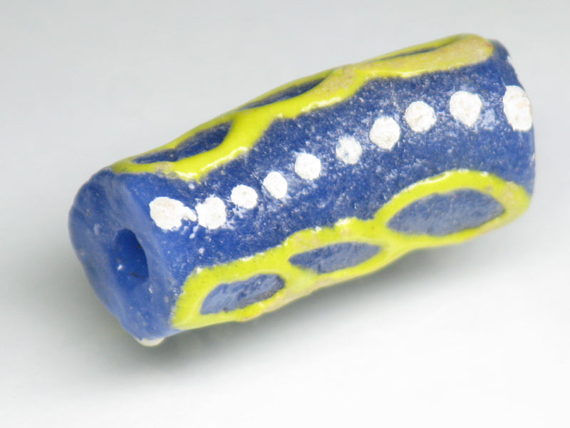 TOKO-BEADS EG105-21 African tube glass bead  11~12mm EG105-21 エルボー型とんぼ玉 11~12mm Asian bead & African bead  Handmade,Lampeork,bead,asia,india,ethnic,parts,accessory,beads とんぼ玉,ビーズ,トンボ玉,アジア,インド,エスニック,手作り,パーツ,アクセサリー