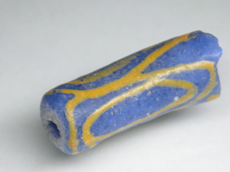 TOKO-BEADS EG105-23 African tube glass bead  10mm EG105-23 エルボー型とんぼ玉 10mm Asian bead & African bead  Handmade,Lampeork,bead,asia,india,ethnic,parts,accessory,beads とんぼ玉,ビーズ,トンボ玉,アジア,インド,エスニック,手作り,パーツ,アクセサリー