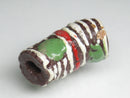 TOKO-BEADS EG105-27 African tube glass bead  11mm EG105-27 エルボー型とんぼ玉 11mm Asian bead & African bead  Handmade,Lampeork,bead,asia,india,ethnic,parts,accessory,beads とんぼ玉,ビーズ,トンボ玉,アジア,インド,エスニック,手作り,パーツ,アクセサリー