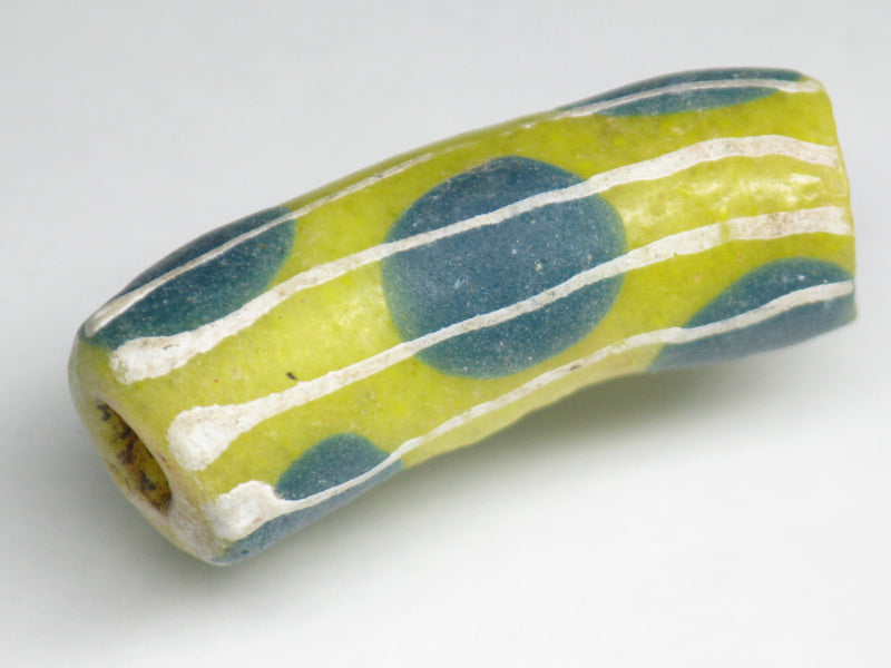 TOKO-BEADS EG105-37 African tube glass bead  11mm EG105-37 エルボー型とんぼ玉 11mm Asian bead & African bead  Handmade,Lampeork,bead,asia,india,ethnic,parts,accessory,beads とんぼ玉,ビーズ,トンボ玉,アジア,インド,エスニック,手作り,パーツ,アクセサリー