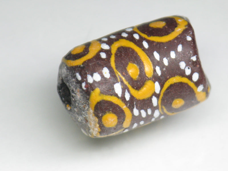 TOKO-BEADS EG105-47 African tube glass bead  12mm EG105-47 エルボー型とんぼ玉 12mm Asian bead & African bead  Handmade,Lampeork,bead,asia,india,ethnic,parts,accessory,beads とんぼ玉,ビーズ,トンボ玉,アジア,インド,エスニック,手作り,パーツ,アクセサリー