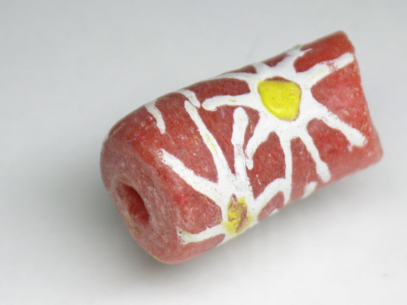 TOKO-BEADS EG105-51 African tube glass bead  11~13mm EG105-51 エルボー型とんぼ玉 11~13mm Asian bead & African bead  Handmade,Lampeork,bead,asia,india,ethnic,parts,accessory,beads とんぼ玉,ビーズ,トンボ玉,アジア,インド,エスニック,手作り,パーツ,アクセサリー