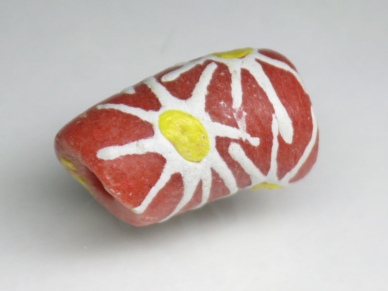 TOKO-BEADS EG105-52 African tube glass bead  13~14mm EG105-52 エルボー型とんぼ玉 13~14mm Asian bead & African bead  Handmade,Lampeork,bead,asia,india,ethnic,parts,accessory,beads とんぼ玉,ビーズ,トンボ玉,アジア,インド,エスニック,手作り,パーツ,アクセサリー