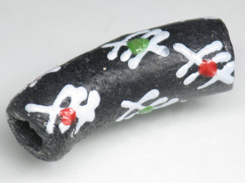 TOKO-BEADS EG105-57 African tube glass bead  10~11mm EG105-57 エルボー型とんぼ玉 10~11mm Asian bead & African bead  Handmade,Lampeork,bead,asia,india,ethnic,parts,accessory,beads とんぼ玉,ビーズ,トンボ玉,アジア,インド,エスニック,手作り,パーツ,アクセサリー