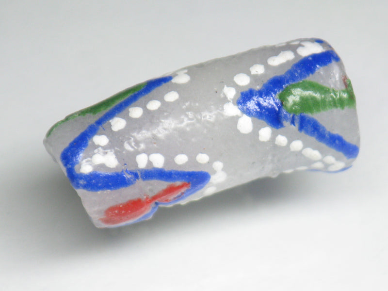 TOKO-BEADS EG105-58 African tube glass bead  10mm EG105-58 エルボー型とんぼ玉 10mm Asian bead & African bead  Handmade,Lampeork,bead,asia,india,ethnic,parts,accessory,beads とんぼ玉,ビーズ,トンボ玉,アジア,インド,エスニック,手作り,パーツ,アクセサリー