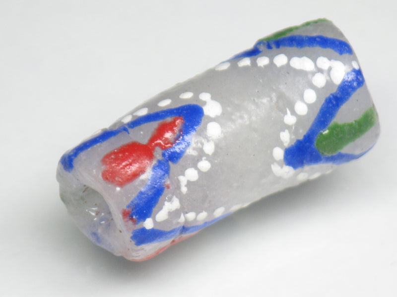 TOKO-BEADS EG105-59 African tube glass bead  11mm EG105-59 エルボー型とんぼ玉 11mm Asian bead & African bead  Handmade,Lampeork,bead,asia,india,ethnic,parts,accessory,beads とんぼ玉,ビーズ,トンボ玉,アジア,インド,エスニック,手作り,パーツ,アクセサリー