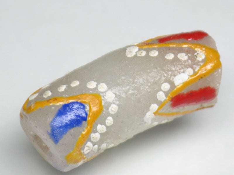 TOKO-BEADS EG105-61 African tube glass bead  16~17mm EG105-61 エルボー型とんぼ玉 16~17mm Asian bead & African bead  Handmade,Lampeork,bead,asia,india,ethnic,parts,accessory,beads とんぼ玉,ビーズ,トンボ玉,アジア,インド,エスニック,手作り,パーツ,アクセサリー
