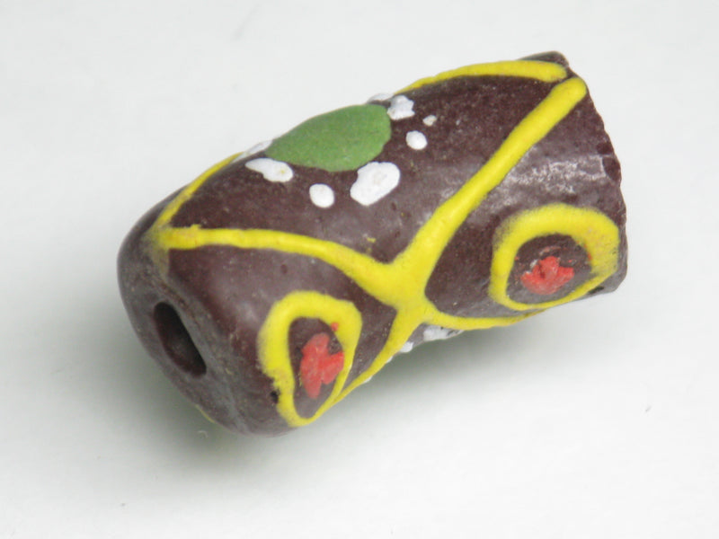 TOKO-BEADS EG105-64 African tube glass bead  11~12mm EG105-64 エルボー型とんぼ玉 11~12mm Asian bead & African bead  Handmade,Lampeork,bead,asia,india,ethnic,parts,accessory,beads とんぼ玉,ビーズ,トンボ玉,アジア,インド,エスニック,手作り,パーツ,アクセサリー