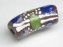 TOKO-BEADS EG105-65 African tube glass bead  11mm EG105-65 エルボー型とんぼ玉 11mm Asian bead & African bead  Handmade,Lampeork,bead,asia,india,ethnic,parts,accessory,beads とんぼ玉,ビーズ,トンボ玉,アジア,インド,エスニック,手作り,パーツ,アクセサリー