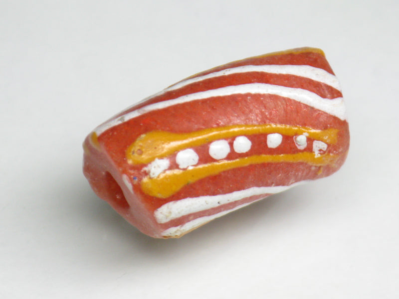 TOKO-BEADS EG105-70 African tube glass bead  10mm EG105-70 エルボー型とんぼ玉 10mm Asian bead & African bead  Handmade,Lampeork,bead,asia,india,ethnic,parts,accessory,beads とんぼ玉,ビーズ,トンボ玉,アジア,インド,エスニック,手作り,パーツ,アクセサリー