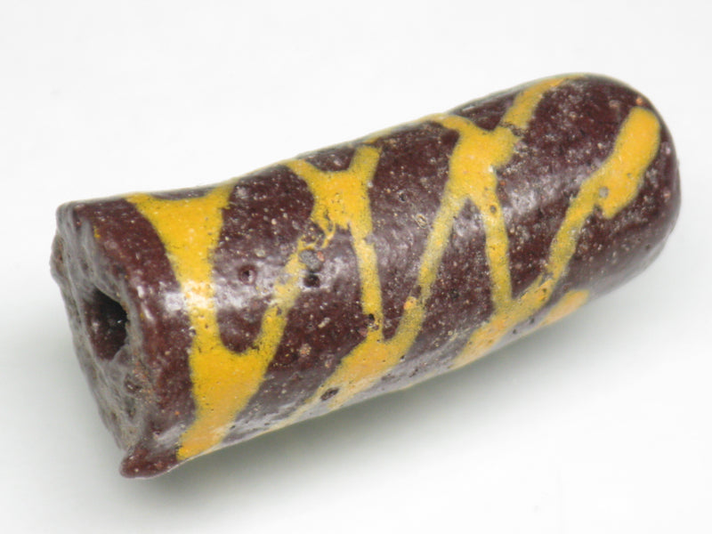 TOKO-BEADS EG105-75 African tube glass bead  12mm EG105-75 エルボー型とんぼ玉 12mm Asian bead & African bead  Handmade,Lampeork,bead,asia,india,ethnic,parts,accessory,beads とんぼ玉,ビーズ,トンボ玉,アジア,インド,エスニック,手作り,パーツ,アクセサリー