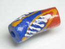 TOKO-BEADS EG105-77 African tube glass bead  12mm EG105-77 エルボー型とんぼ玉 12mm Asian bead & African bead  Handmade,Lampeork,bead,asia,india,ethnic,parts,accessory,beads とんぼ玉,ビーズ,トンボ玉,アジア,インド,エスニック,手作り,パーツ,アクセサリー