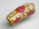 TOKO-BEADS EG105-79 African tube glass bead  11mm EG105-79 エルボー型とんぼ玉 11mm Asian bead & African bead  Handmade,Lampeork,bead,asia,india,ethnic,parts,accessory,beads とんぼ玉,ビーズ,トンボ玉,アジア,インド,エスニック,手作り,パーツ,アクセサリー